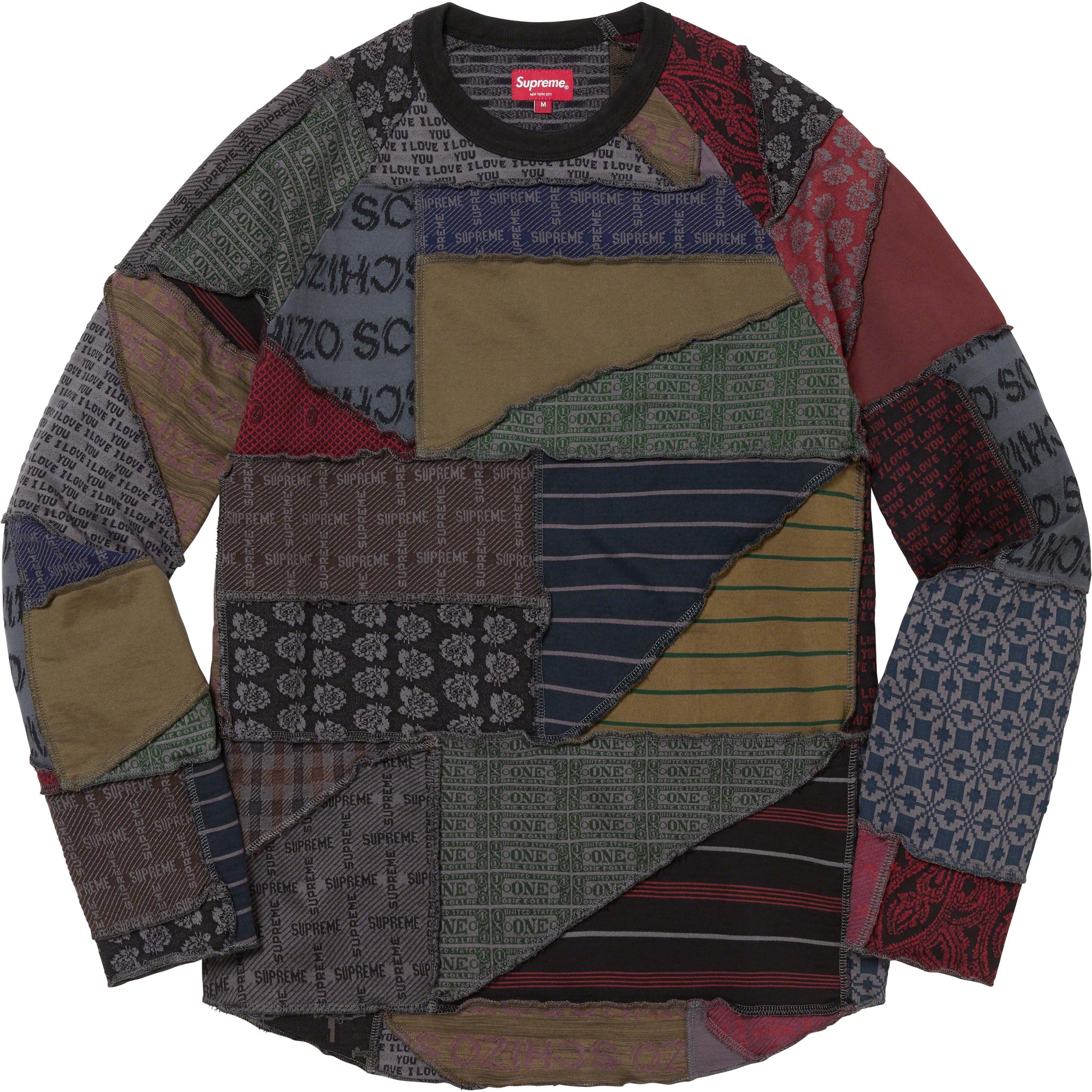 Patchwork Jacquard L/S Top view 2
